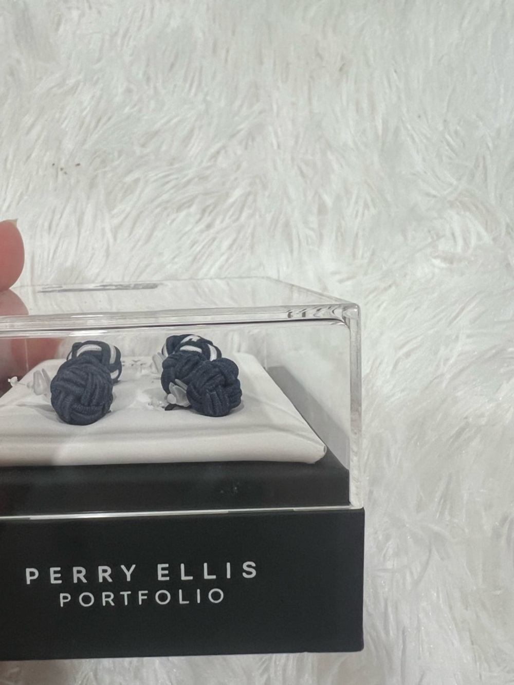 Men’s Navy Knot Cufflinks